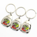 Wholesale Custom Trolley Coin Keyring Jeton, Token Coin Keychain For Car Logo